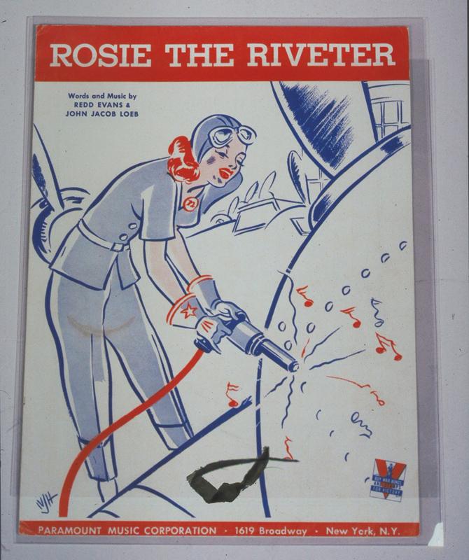 Rosie with the riveter in her hands. This is the physical action inside that praise word.